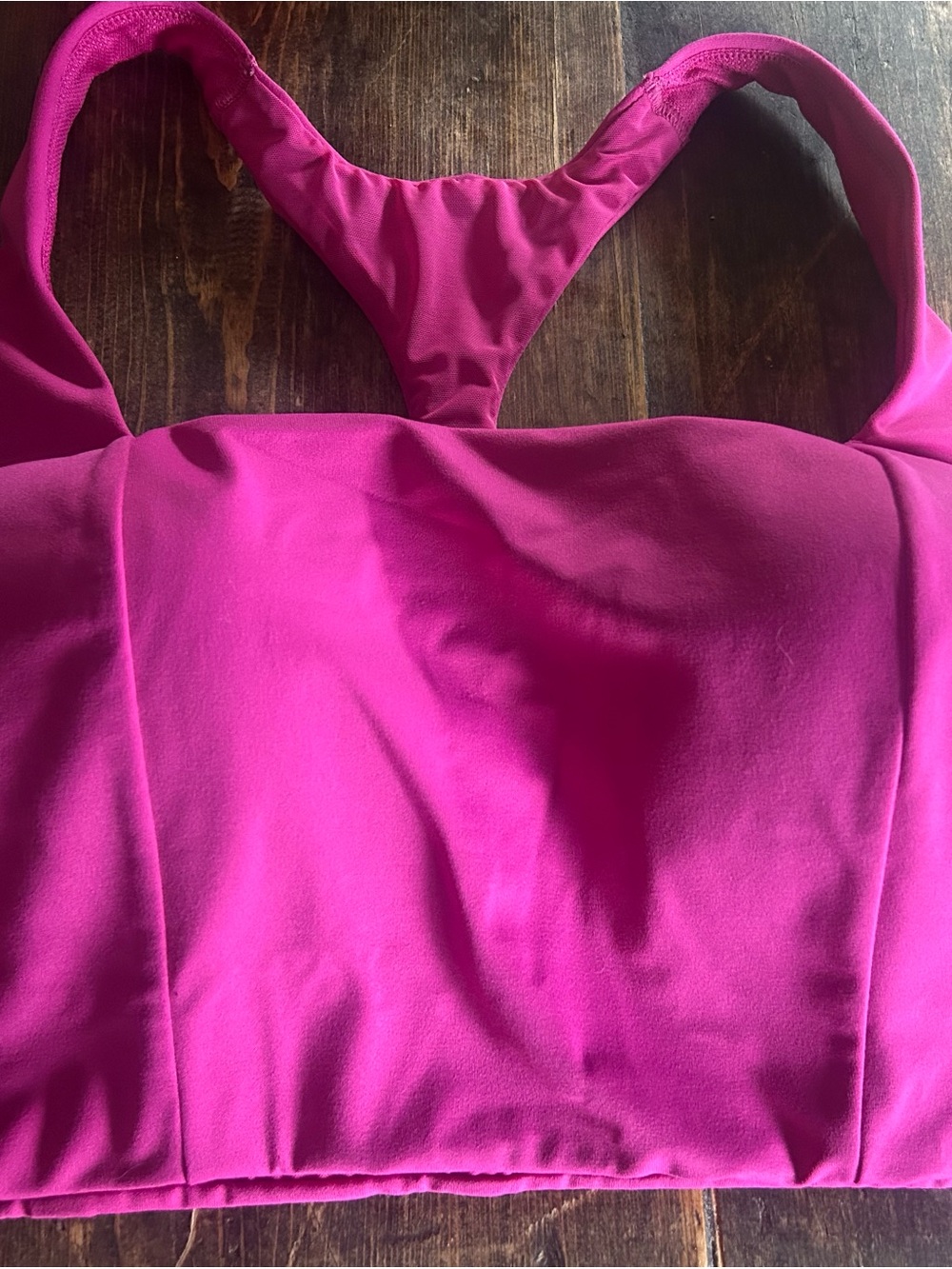 Victorias Secret Size 36DD Magenta Lightweight Razor Back Polyamide Sports Bra